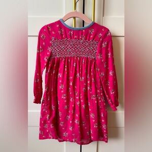 Baby Boden smocked pink dress 2-3yr